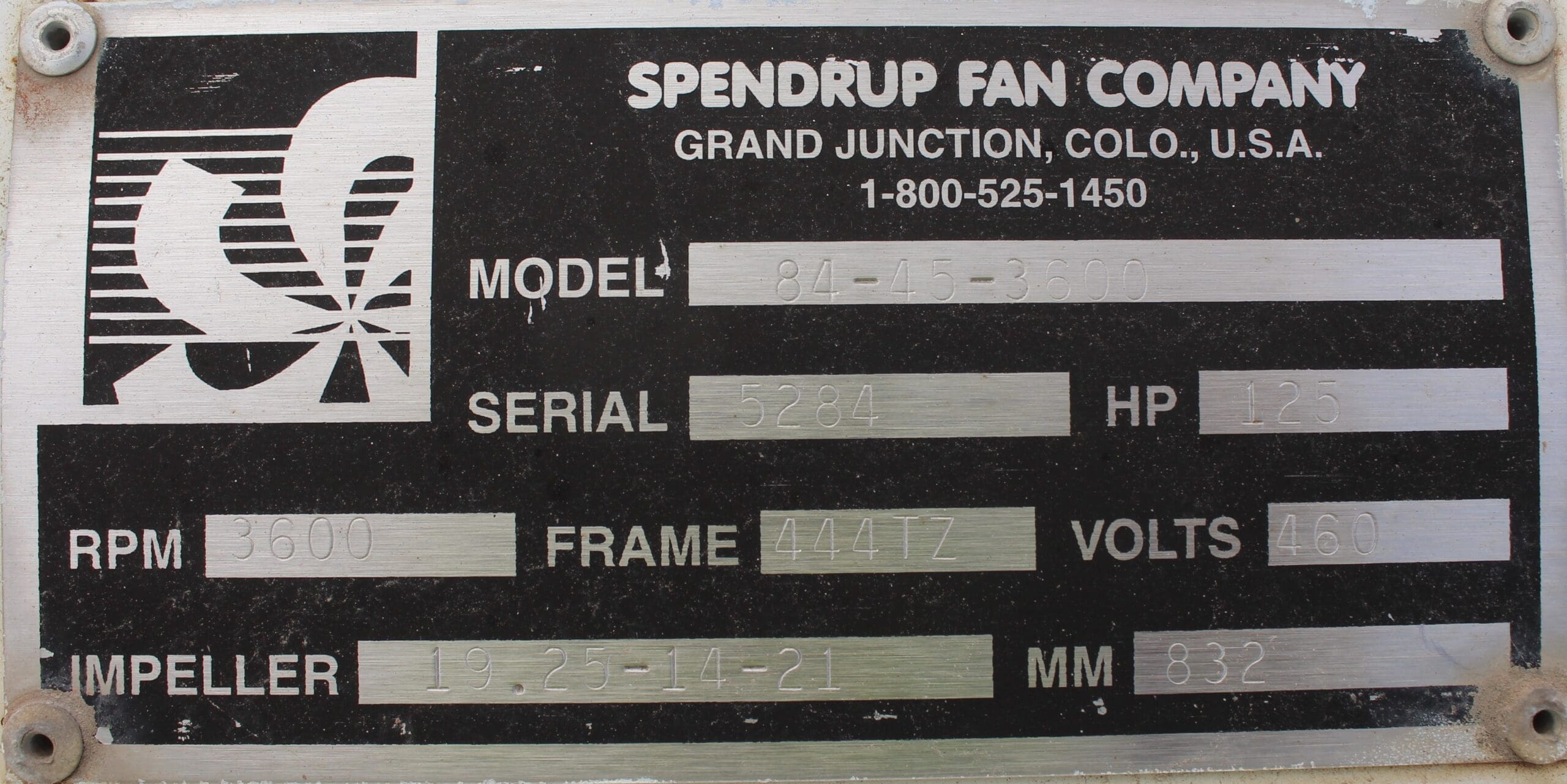 Spendrup Fan - Model 084-045-3600 - Image 2