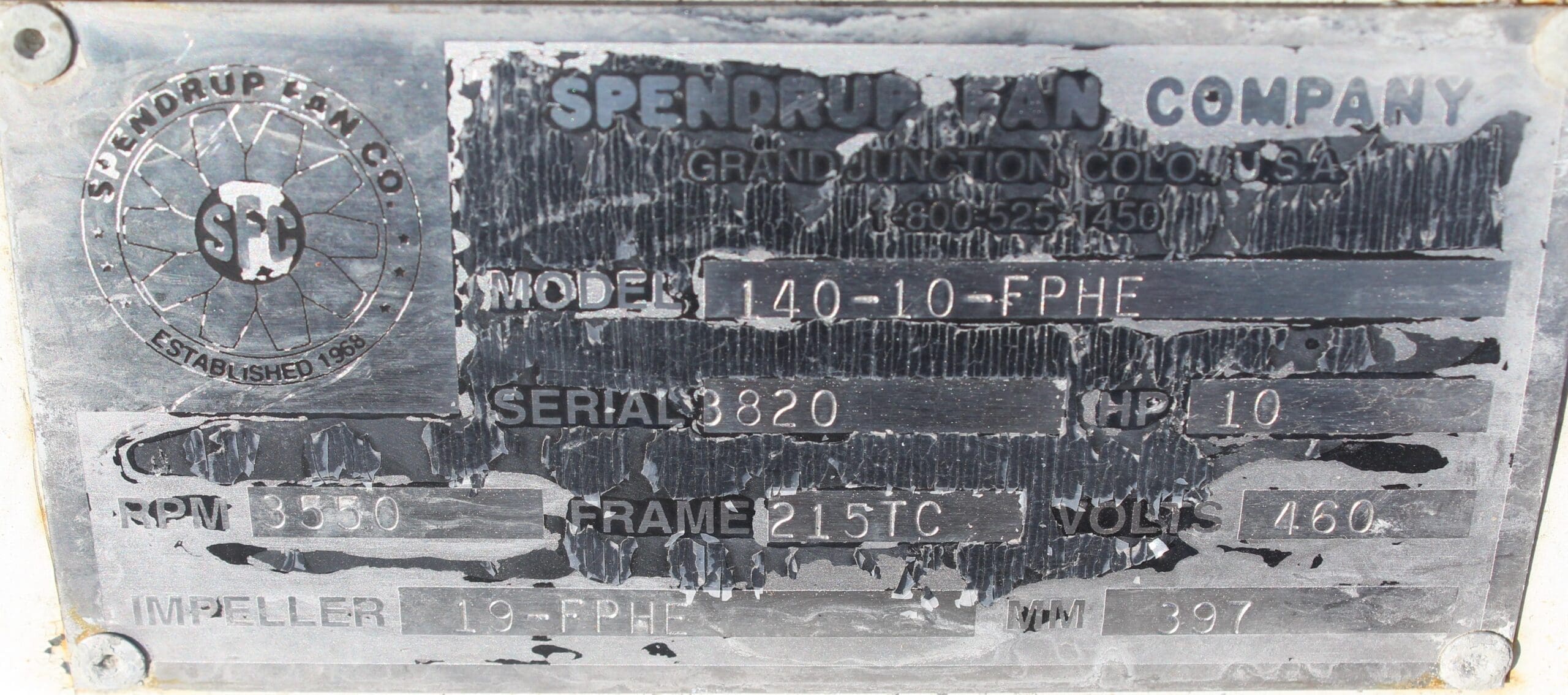 Spendrup Fan - Model 140-10-FPHE - Image 3