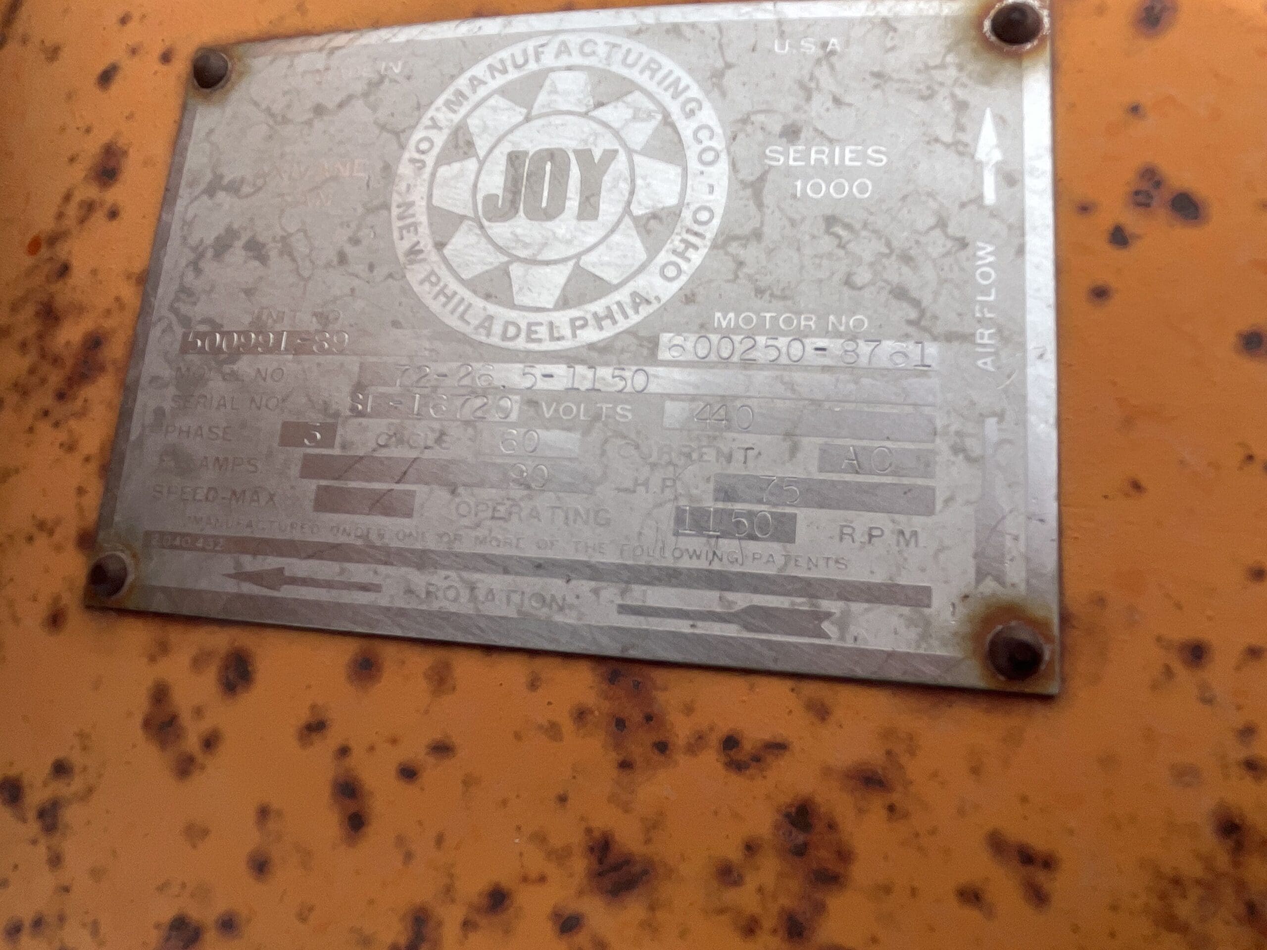 Joy Fan - Model 72-26.5-1150 - Image 2