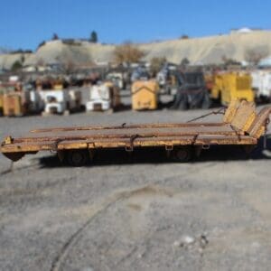 Custom low boy flat car